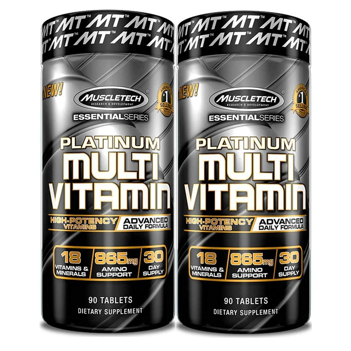 MuscleTech Platinum Multi Vitamin 90 Count (2 Pack) MuscleTech