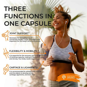 SIRUNES Fish Collagen Peptides Capsules - 100 Capsules - Fish Collagen Peptides - Supports Hair, Skin, Nails, Joints & Bones