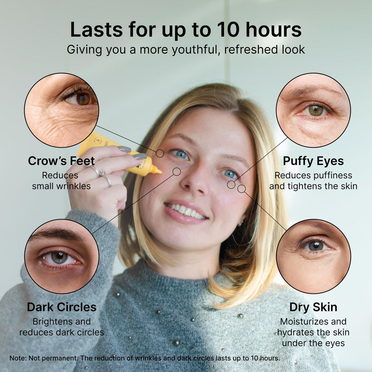 SEAMANTIKA PUFFINESS AWAY Eye Cream - Instant Eye Bag Remover & Puffiness Reducer with Eyeliss™ & Vitamin C (0.8 fl. oz)