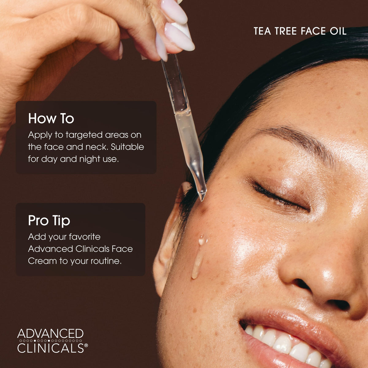 Advanced Clinicals Tea Tree Oil Serum – Pore Refining & Smoothing (52ml)