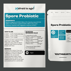 Youth & Earth Spore Probiotics 4 Billion CFU Count - Probiotics for Gut Health & Immune Support | Gut Health Supplements for Digestive Health | 60 Capsules Youth & Earth buy supplements Au