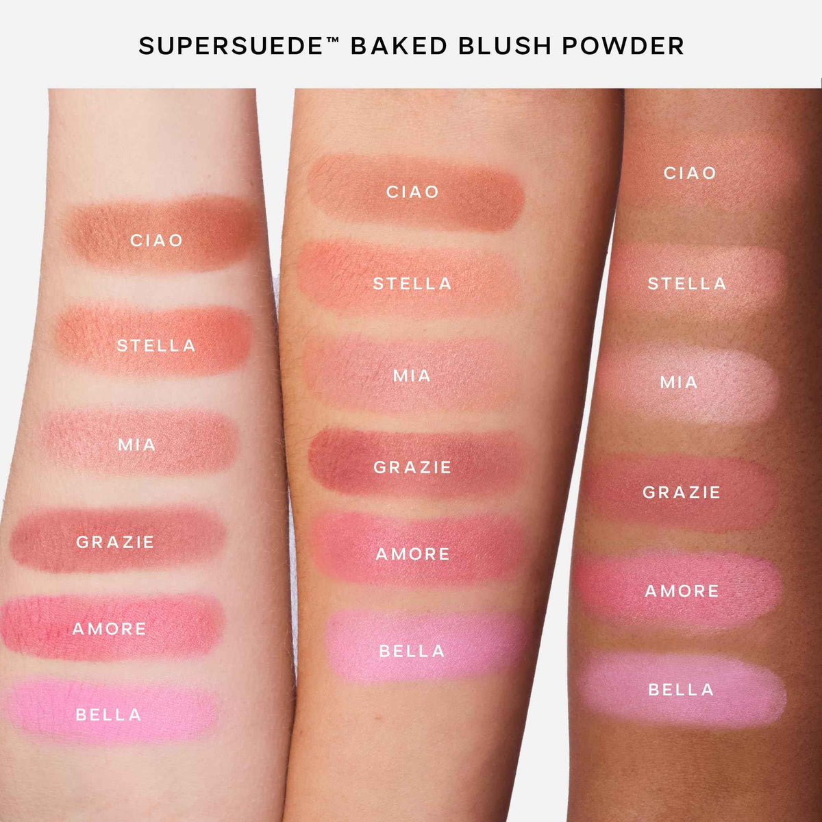 Saie Cheek Flush Duo - Dew Liquid Blush (.40 oz, Poppy), SuperSuede Baked Powder Blush (.01 oz, Stella) - Layerable, Skin-Nourishing Blushes for a Seamless Radiant Finish
