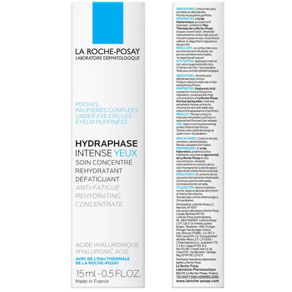 La Roche-Posay Hydraphase Intense Eyes (15ml / 0.5 Fl Oz) – Plumping Hyaluronic Acid Eye Cream for Puffiness & Under-Eye Bags