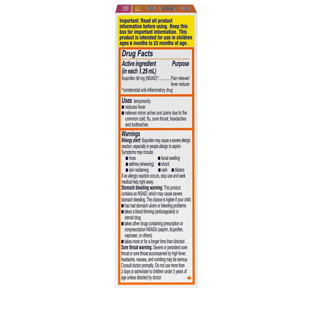 Concentrated Motrin Aspirin, 0.5 Fluid Ounce MotrinBuy Supplements Australia