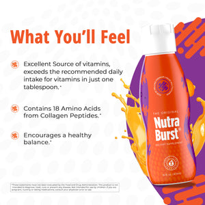 Total Life Changes NutraBurst - Liquid Multivitamin, Daily Nutritional Support, Packed with Essential Vitamins and Minerals, 16 fl. oz NUTRA BURSTBuy Supplements Australia