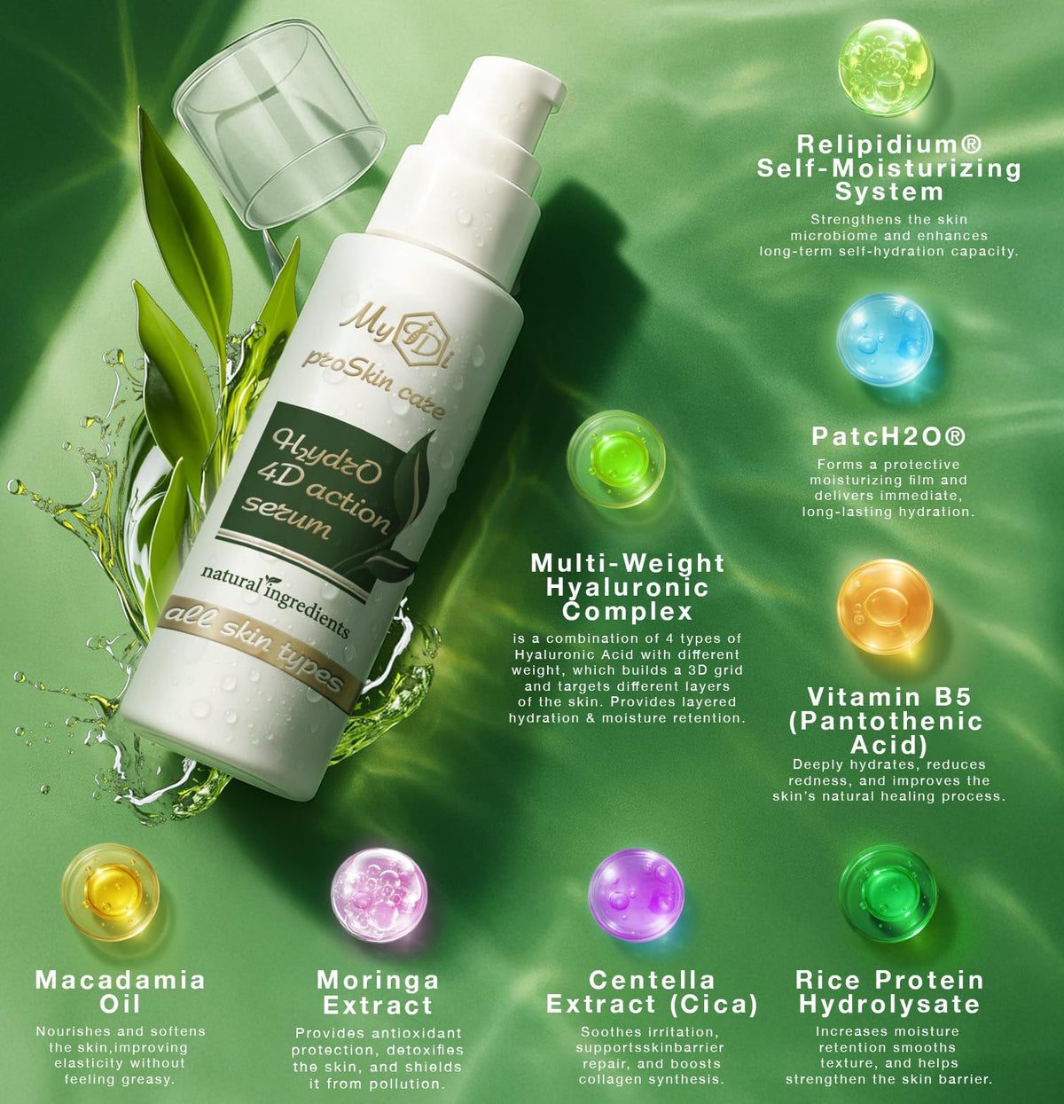 MyIDi Hyaluronic Acid Serum – 4D Hydration Complex (30ml)