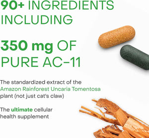 HealhtyCell AM/PM Healthspan System - 60 AM Tablets & 60 PM Tablets - 90+ Vitamins, Minerals, Protective Phytonutrients, Probiotics & Enzymes for Advanced Cellular Nutrition