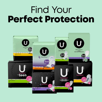 U by Kotex Clean & Secure Ultra Thin Pads, Heavy Absorbency, 56 Count (Packaging May Vary)