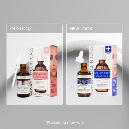 Advanced Clinicals 10% Glycolic Acid Serum – Triple Acid Exfoliant (52ml)