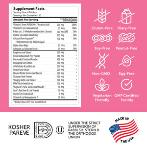 Zahler Postnatal Flow for Advanced Lactation Support, Breastfeeding + Postnatal Support, 120 Tablets. ZahlerBuy Supplements Australia