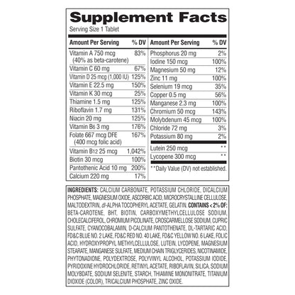 Equate Mature Adult 50+ One Daily Complete Multivitamin Compare to Centrum Silver (220 Ct) ( Pack of Two )