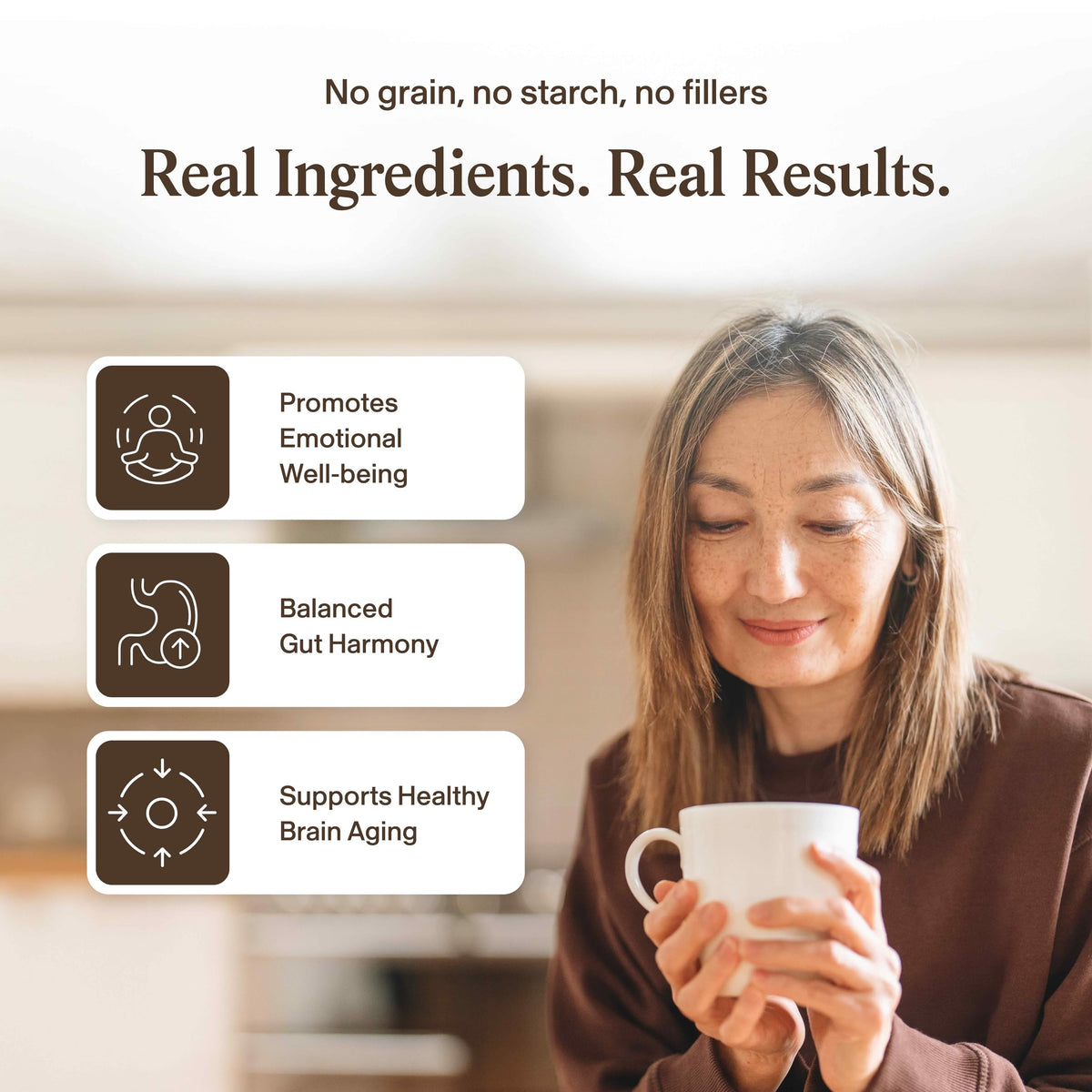Real Mushrooms Lions Mane Mushroom Cognition (120 Capsules) Lions Mane Mushroom Powder Extract Capsules - Brain Supplement, Brain Vitamins, Focus Supplement