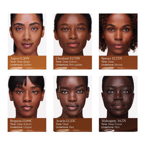 Ogee Complexion Perfecting Liquid Foundation - Lightweight Tinted Moisturizer For Face (Mahogany 14.5N - Deep Cocoa (Rich Undertones) - with Vitamin C & Jojoba Oil - Certified Organic & Made in USA OgeeBuy Supplements Australia