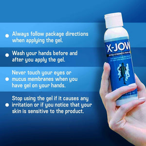 HerbX X-Jow Extra Strength Pain Relief Gel 4 oz - Herbal Massage Gel for Massage Therapy and Sports - Pain Terminator Cream for Muscles, Shoulders, and Joints Inflammation, Soreness and Discomfort