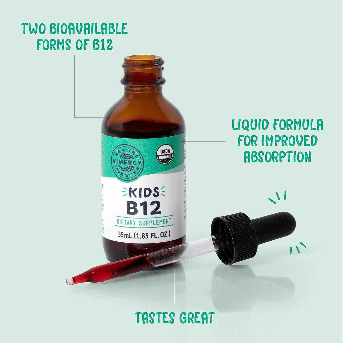 Vimergy Kids Zinc (55mL) and Kids B12 (55mL) - Kits