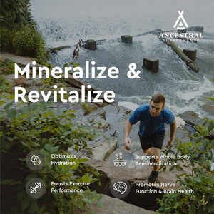 Ancestral Supplements Minerals & Electrolytes Capsules, 180 Ct - A trace mineral supplement with magnesium, potassium & sodium supports hydration, immune health and performance.