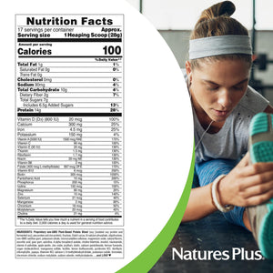 NaturesPlus SPIRU-TEIN, Chocolate - 1.05 lb - Plant-Based Protein Shake - Non-GMO, Vegetarian, Gluten Free - 17 Total Servings NaturesPlusBuy Supplements Australia