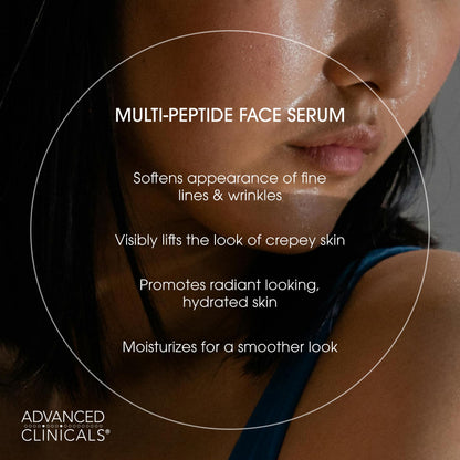 Advanced Clinicals Multi Peptides Serum – Collagen Support & Hydration (52ml x 2)