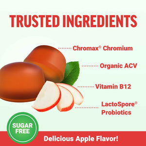 Force Factor ProbioSlim Apple Cider Vinegar Gummies, Keto ACV Gummies with LactoSpore Probiotics & Prebiotics to Support Digestion, Metabolism & Immune Health