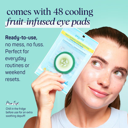 SpaLife Cooling Cucumber Eye Pads – 48 Under Eye Patches for Dark Circles, Puffy Eyes & Daily Depuffing Treatment
