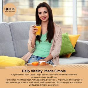 Wish Fusion Maca Root Liquid Drops 2 Pack Organic Maca Root Drops for Energy Support Hormone Balance, Mood Maca Root, Ashwagandha & Tongkat Ali Blend, Liquid Maca Root Extract Fenugreek & Beetroot Wish FusionBuy Supplements Australia