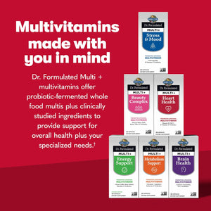 Garden of Life Dr. Formulated Multi+ Heart Health - Fermented Liposomal Multivitamin + Vitamin K2 MK-7, B Vitamins & Probiotics Garden of Life