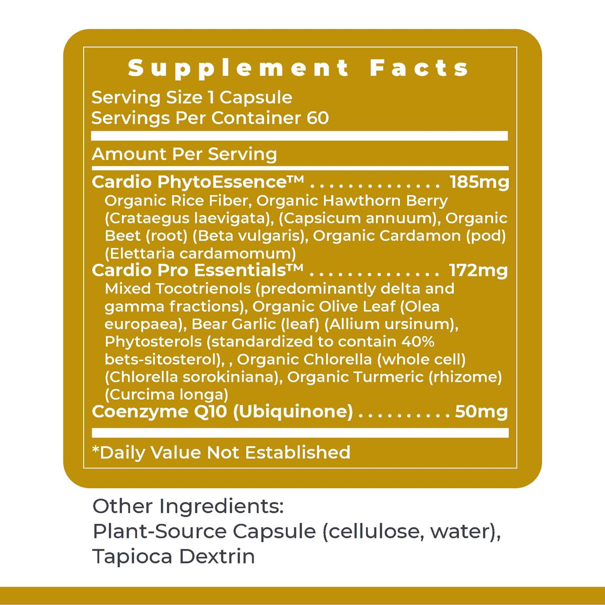 Premier Research Labs CardioVen - CoQ10, Coenzyme Q10, Co Q 10 Supplement 50mg, Ubiquinol with Chlorella, Tocotrienol & Cayenne Pepper for Heart Health, Antioxidant Support - 60 Vegetarian Capsules