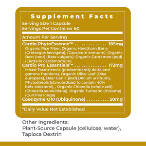 Premier Research Labs CardioVen - CoQ10, Coenzyme Q10, Co Q 10 Supplement 50mg, Ubiquinol with Chlorella, Tocotrienol & Cayenne Pepper for Heart Health, Antioxidant Support - 60 Vegetarian Capsules