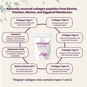 Micro Ingredients Multi Collagen Protein Powder 2 Pounds & Instant Colostrum Powder Bundle 2 Pack - Grass-Fed Collagen Peptides - Premium Bovine Mother’s First Milk