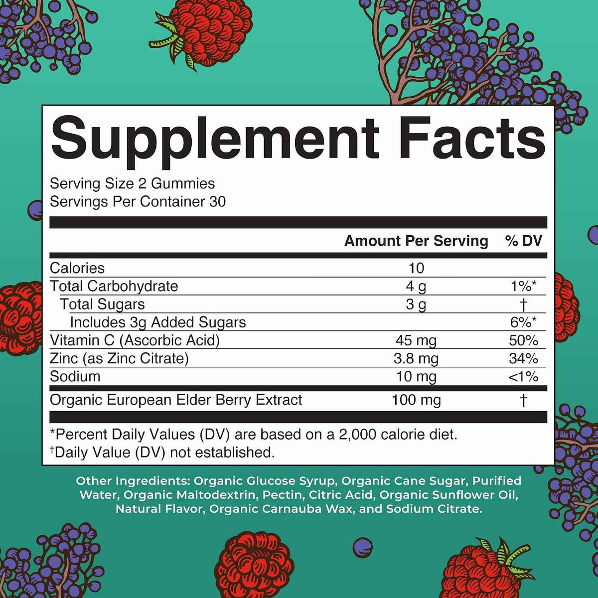 MARYRUTH'S Organics Kids Immune Support Gummies - USDA Organic - Vitamin C, Zinc, and Elderberry Gummies for Kids - Immune Support for Ages 4+ - Vegan - Non-GMO - Gluten Free - 60 Count