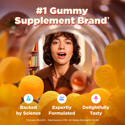 OLLY Fiber Gummy Rings, 5g FOS Prebiotic Fiber, Digestive Health Supplement,* Strawberry Watermelon Flavored, 50 Day Supply - 100 Count