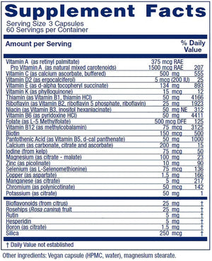 Vitanica Women's Symmetry, High Potency Daily Multivitamin, Vegan/Vegetarian, 180 Capsules Vitanica