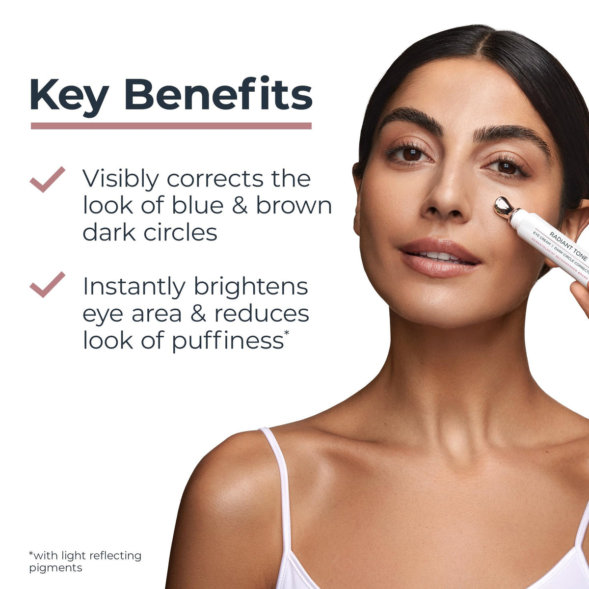 Eucerin Radiant Tone Dark Circle Corrector Eye Cream - 15ml - Brightening Formula with Thiamidol & Hyaluronic Acid