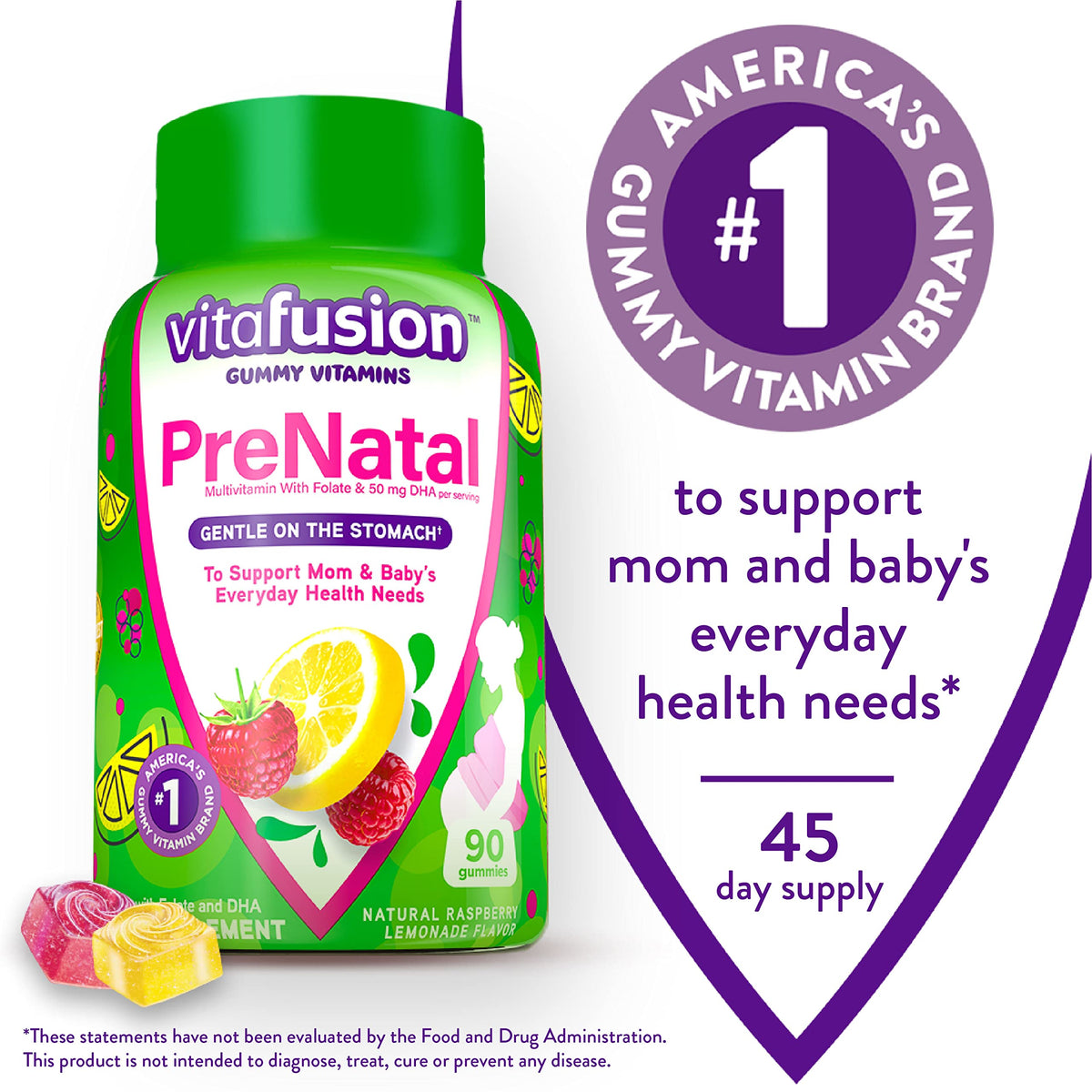 Vitafusion PreNatal Gummy Vitamins & Vitamin D3 Gummy Vitamins for Bone and Immune
