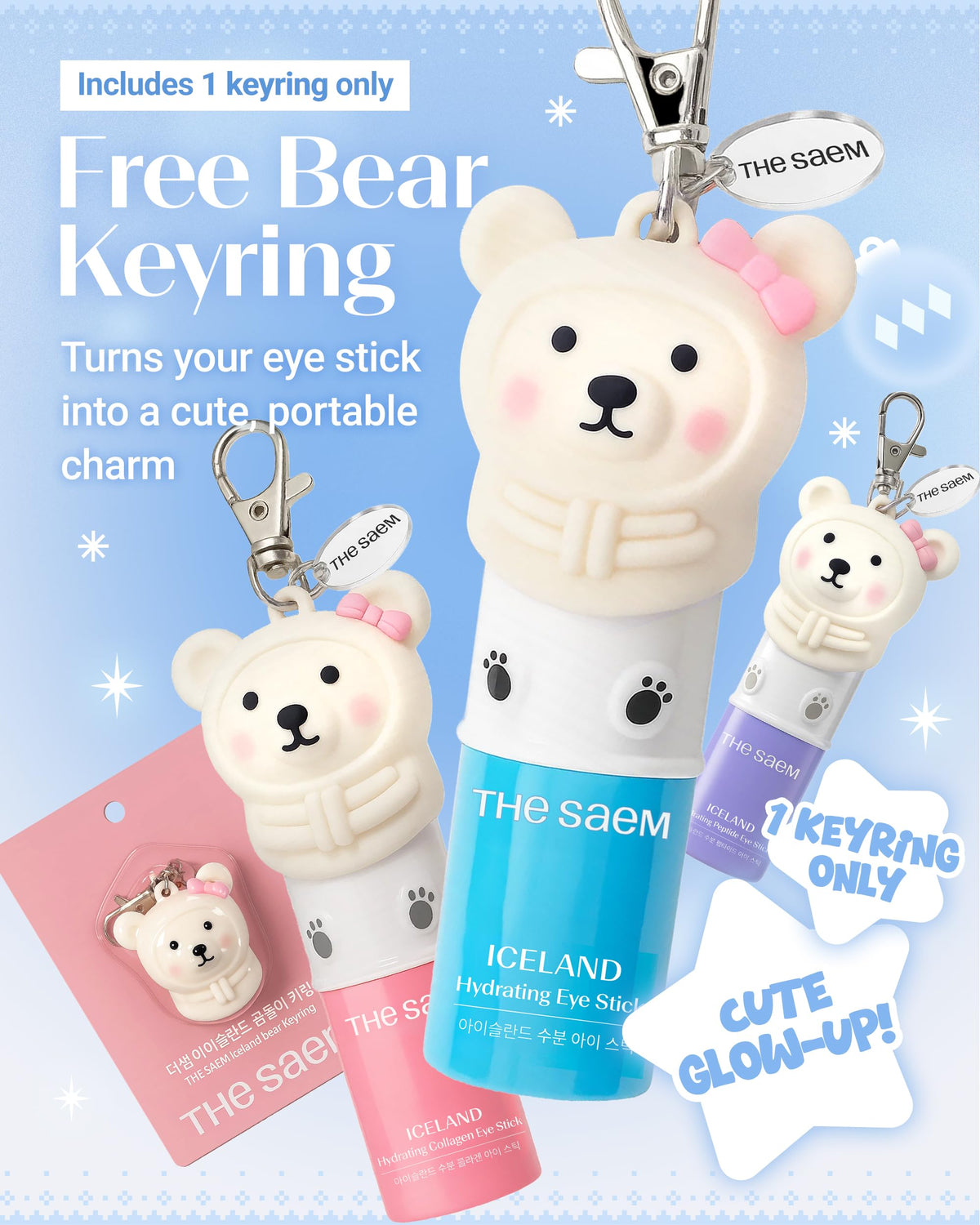 theSAEM Iceland Hydrating Eye Stick - Triple Action Gift Set (3-Pack)