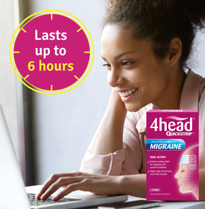 4Head Quickstrip Headache and Migraine Relief Strips - Pack of 4 4 HeadBuy Supplements Australia