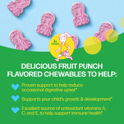 Culturelle Kids Complete Chewable Multivitamin + Probiotic For Kids, Ages 3+, 90 Count, Digestive Health, Oral Health & Immune Support - With 11 Vitamins & Minerals, including Vitamin C, D3 & Zinc