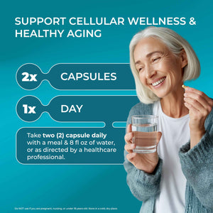 PUREHEALTH RESEARCH Youth Switch - Anti Aging Supplement for Women & Men - Longevity Mix for Healthy Aging - with Ashwagandha, Cat's Claw Extract, Astragalus Root, L-Lysine HCL & More - 60 Capsules