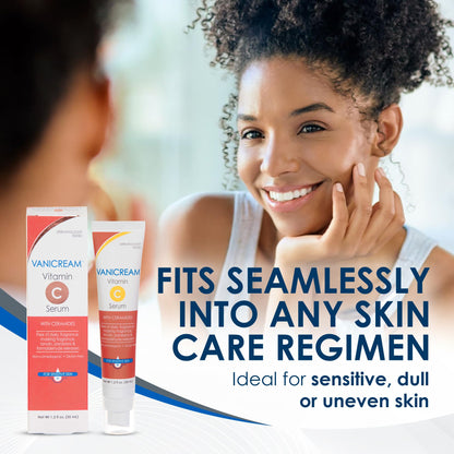 Vanicream Vitamin C Serum, 1.2 Fl Oz, Formulated without Common Irritants for Sensitive Skin, Milky and Lightweight Brightening Serum, Hydrates & Boosts Glow, Dermatologist-Tested