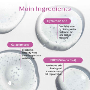 Koreana Skin K-Beauty PDRN DNA Complex Hydrogel Sheet Mask - Korean Regenerative Salmon DNA & Multi-Weight Hyaluronic Acid for Anti-Aging, Firming, Brightening, Deep Hydration - Box of 4