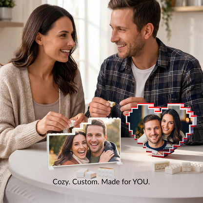 ArtPix 3D Custom Building Brick Photo Block, Personalized Gifts for Men, Dad, Him, Husband, Mom, Wife, Women, Her - Custom Picture Block for Birthday, Anniversary, Couples