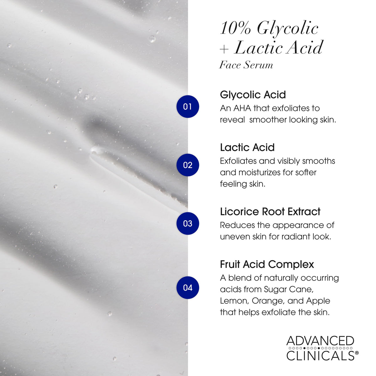 Advanced Clinicals 3PC Clarifying Set – Tea Tree, Vitamin C & 10% AHA