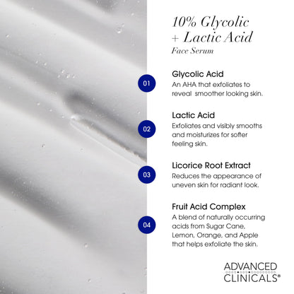 Advanced Clinicals 3PC Clarifying Set – Tea Tree, Vitamin C & 10% AHA