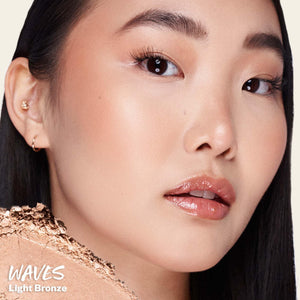 Kosas Sun Show Glowy Warmth Baked Bronzer - Contouring Powder for Cheekbones, Nose & Jawline - Enriched with Concentrated Fatty Acids - Talc-Free, Vegan & Hypoallergenic - Waves KosasBuy Supplements Australia