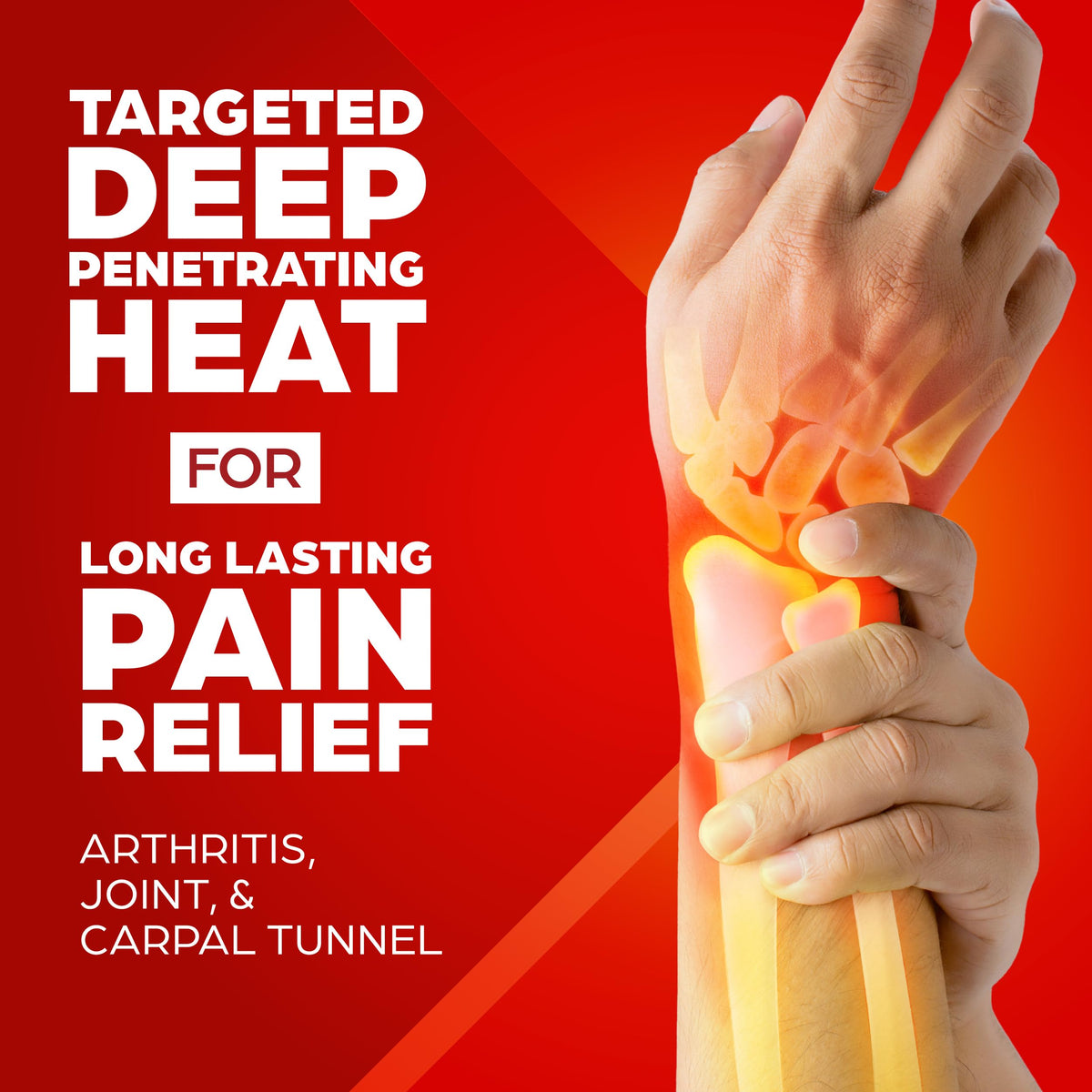 ThermaCare Arthritis Heat Wraps for Joint Pain Relief - Heating Pads for Hands, Wrists, & Knees - 8-Hour Heat Therapy - Flexible, Drug-Free Heat Wraps for Daily Joint Comfort & Support - 6 Count
