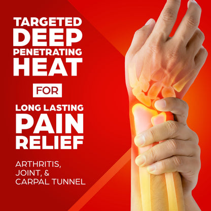 ThermaCare Arthritis Heat Wraps for Joint Pain Relief - Heating Pads for Hands, Wrists, & Knees - 8-Hour Heat Therapy - Flexible, Drug-Free Heat Wraps for Daily Joint Comfort & Support - 6 Count