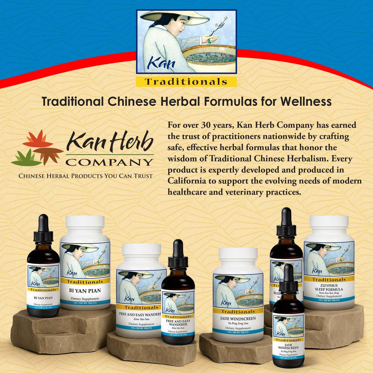 Kan Herbs Company Peony & Licorice Formula Tablets - Traditional Chinese Herbal Blend with White Peony Root & Chinese Licorice to Support Liver Balance, Muscle Comfort & Digestive Harmony, 60 Tablets