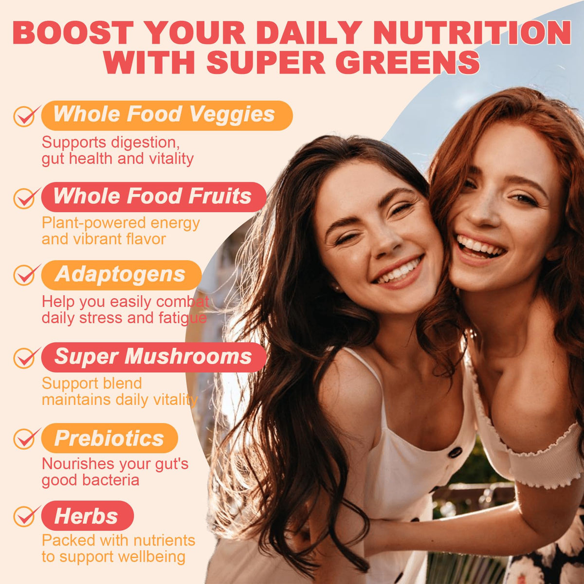 10g Fiber Gummies for Adults with Probiotics, Sugar Free Fiber Supplement with Organic Super Greens & Digestive Enzymes, Supports Gut Health, Energy & Regularity, Vegan, 120 Count