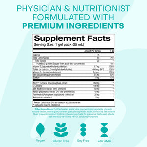 HealthyCell Telomere Length Supplement - Anti-Aging Telomere Lengthening Supplements with Phytonutrients & Vitamins for Cellular Health - AC-11, Astragalus & Resveratrol - 30 Gel Packs, Grape Flavored