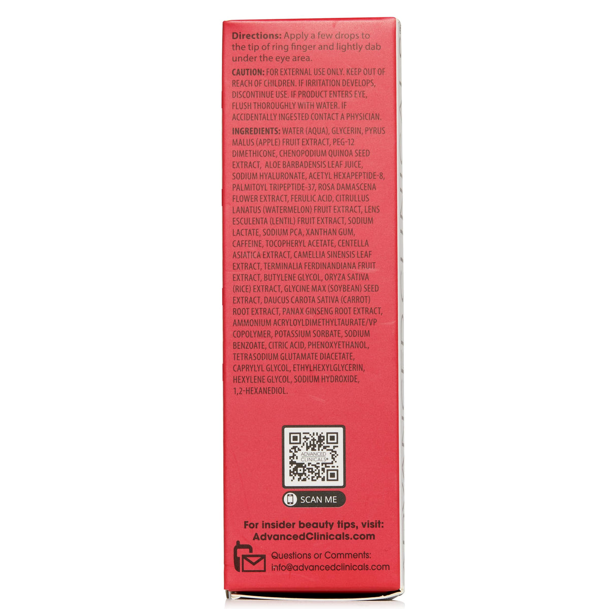 Advanced Clinicals Dark Circle Caffeine Serum – 3-in-1 Brightening & Depuffing (52ml)